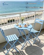 Folding Bistro Set Table Chairs (3 Piece)