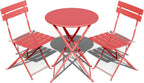Folding Bistro Table and Chairs for Garden Foldable (Set of 2)