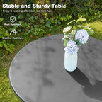 Folding Bistro Table and Chairs for Garden Foldable (Set of 2)