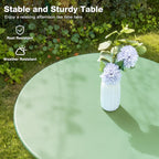 Folding Bistro Table and Chairs for Garden Foldable (Set of 2)