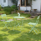 Folding Bistro Table and Chairs for Garden Foldable (Set of 2)