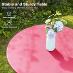 Folding Bistro Table and Chairs for Garden Apricot (Set of 2)