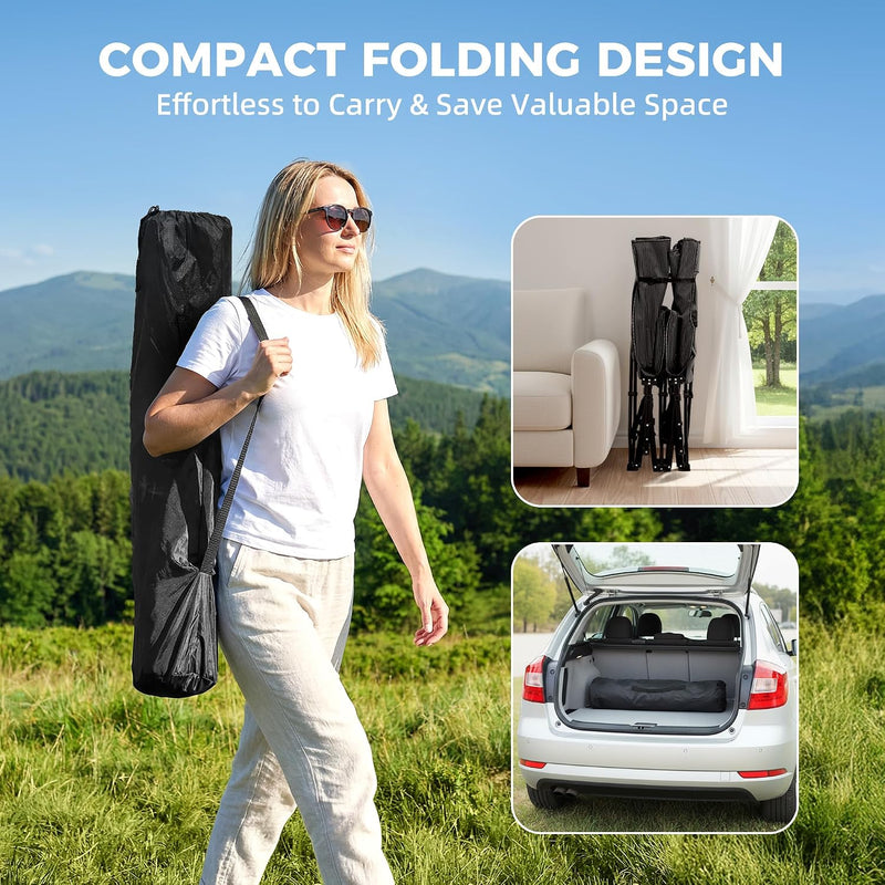 Folding Camping Bed for Adults with Mattress