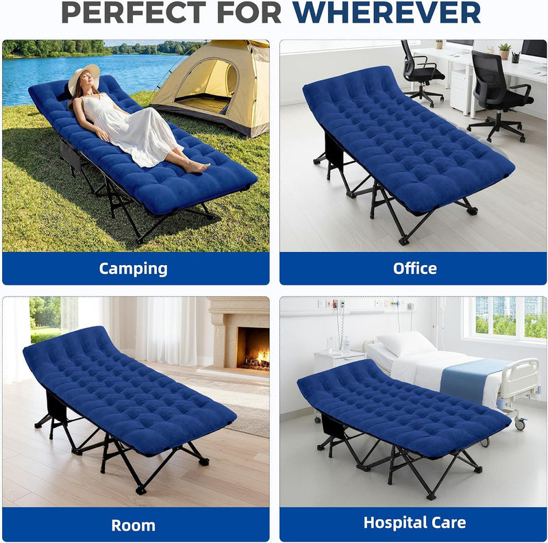 Folding Camping Bed for Adults with Mattress
