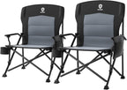 Folding Camping Chair for Adults with Adjustable Lumbar