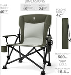 Folding Camping Chair for Adults with Adjustable Lumbar