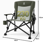 Folding Camping Chair for Adults with Adjustable Lumbar