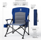 Folding Camping Chair for Adults with Adjustable Lumbar