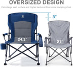 Folding Camping Chair for Adults with Adjustable Lumbar
