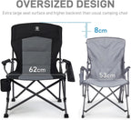 Folding Camping Chair for Adults with Adjustable Lumbar