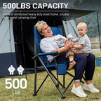 Folding Camping Chair for Adults with Adjustable Lumbar