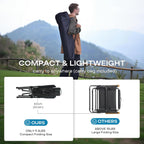 Folding Camping Chairs 2 Set for Adults Adjustable