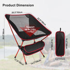 Folding Camping Chairs Lightweight Portable Collapsible