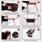 Folding Camping Chairs Lightweight Portable Collapsible