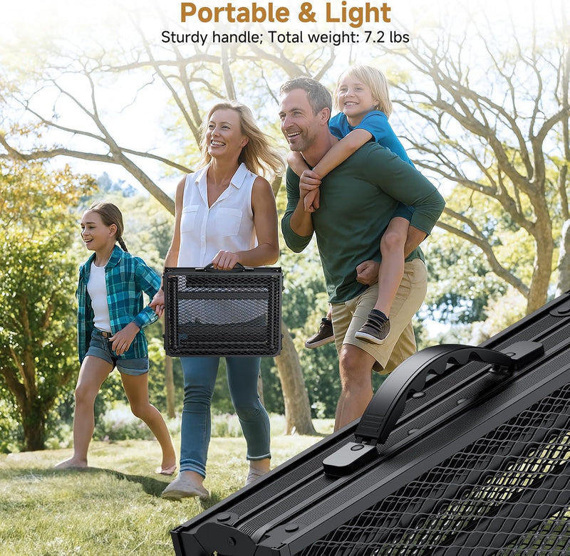 Folding Camping Table x15.7" Picnic 3 Adjust Height