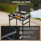 Folding Camping Table x15.7" Picnic 3 Adjust Height