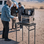 Folding Camping Table x15.7" Picnic 3 Adjust Height