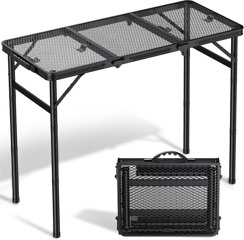 Folding Camping Table x15.7" Picnic 3 Adjust Height