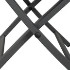 Folding Chair Aluminium Garden Chairs with Armrest Mesh (Set of 2)