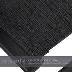 Folding Chair Aluminium Garden Chairs with Armrest Mesh (Set of 2)