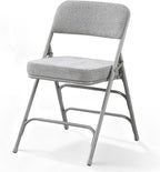 Folding Chair Foldable Faux Leather Fold Up Chairs (2 Pack)
