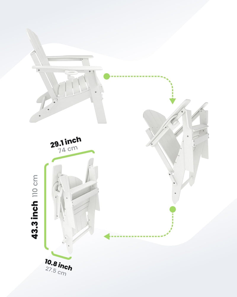 Folding Chair for Garden Patio Or Deck Arm