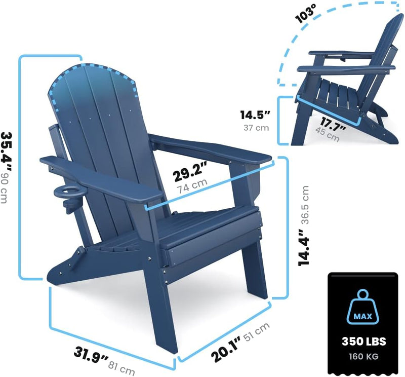 Folding Chair for Garden Patio Or Deck Arm