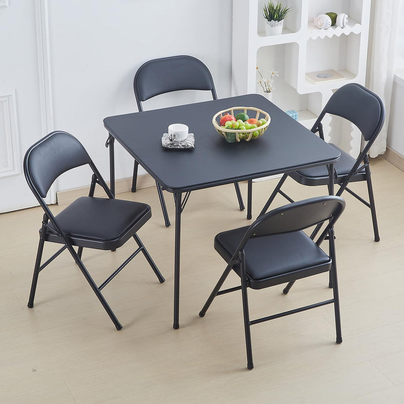 Folding Chairs Vinyl (Set of 4)