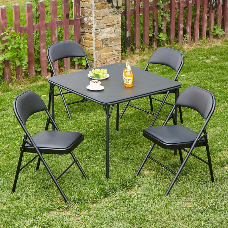 Folding Chairs Vinyl (Set of 4)