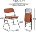 Folding Chairs with Ultra Thick Padded Seat Foldable (2 Pack)