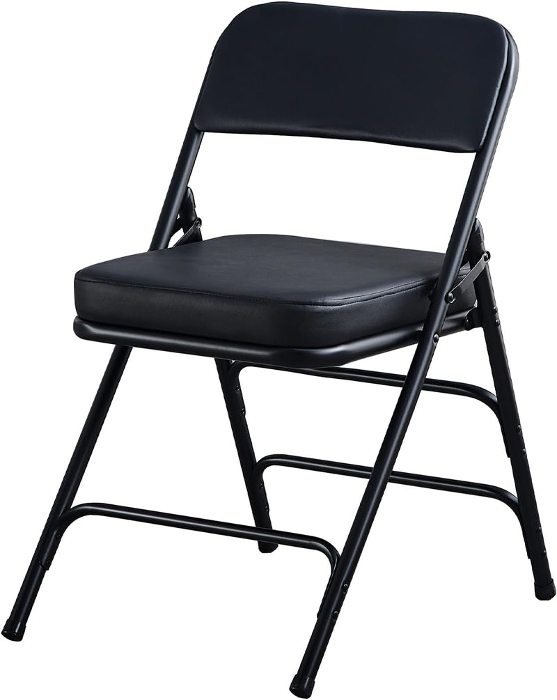 Folding Chairs with Ultra Thick Padded Seat Foldable Chair (2 Pack)
