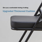 Folding Chairs with Ultra Thick Padded Seat Foldable (2 Pack)