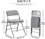 Folding Chairs with Ultra Thick Padded Seat Foldable (2 Pack)