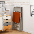 Folding Chairs with Ultra Thick Padded Seat Foldable (2 Pack)