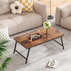Folding Coffee Table Foldable Tea with Leg Latches