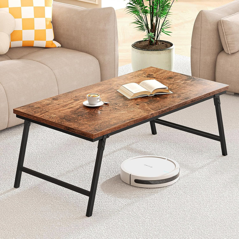 Folding Coffee Table Foldable Tea with Leg Latches