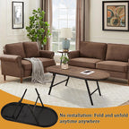 Folding Coffee Table for Small Spaces Wood