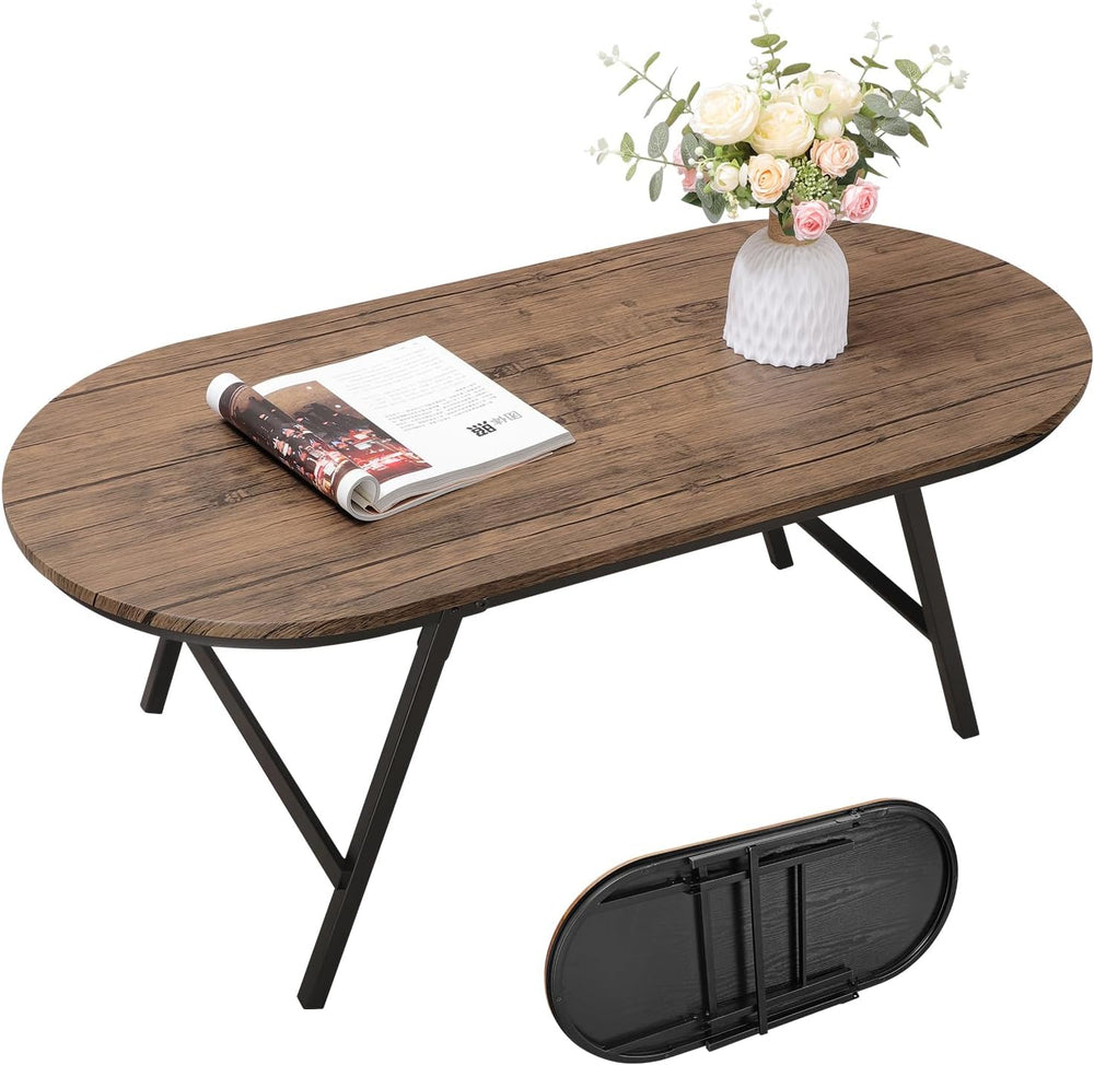 Folding Coffee Table for Small Spaces Wood