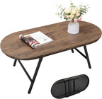 Folding Coffee Table for Small Spaces Wood