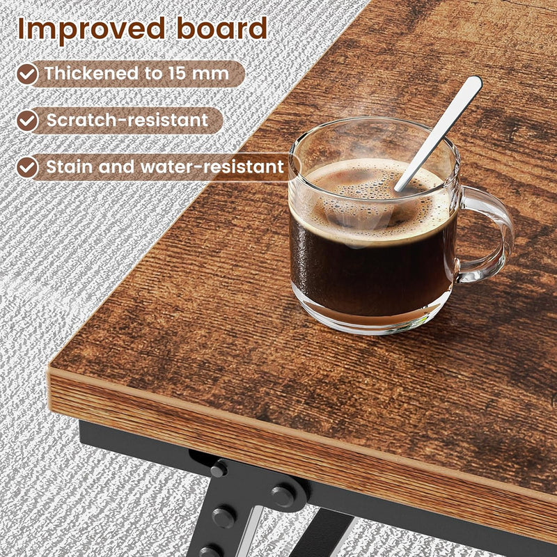 Folding Coffee Table Magnetic Design Portable Small Centre