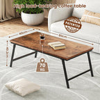 Folding Coffee Table Magnetic Design Portable Small Centre