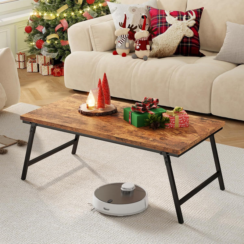 Folding Coffee Table Magnetic Design Portable Small Centre