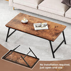 Folding Coffee Table Magnetic Design Portable Small Centre