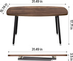 Folding Coffee Table Rustic Small Tables for Living
