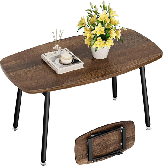 Folding Coffee Table Rustic Small Tables for Living