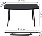 Folding Coffee Table Small Foldable Tables Rustic Portable