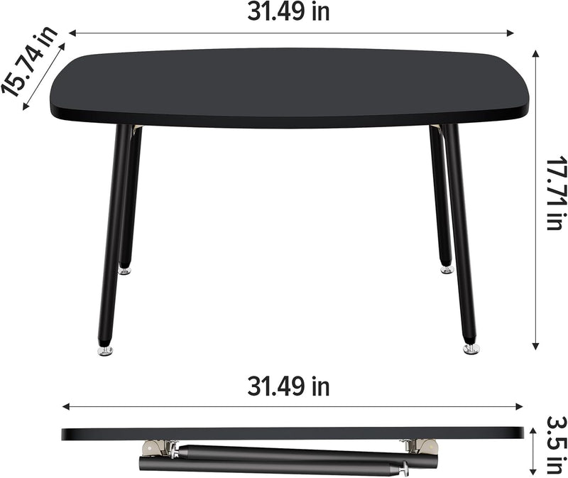 Folding Coffee Table Small Foldable Tables Rustic Portable