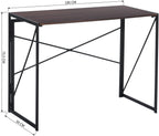 Folding Computer Desk 100x50CM No-Screw Assembly Home Office
