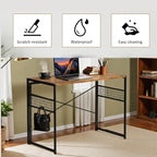 Folding Computer Desk 100x50CM No-Screw Assembly Home Office