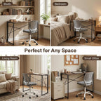 Folding Computer Desk 100x50CM No-Screw Assembly Home Office